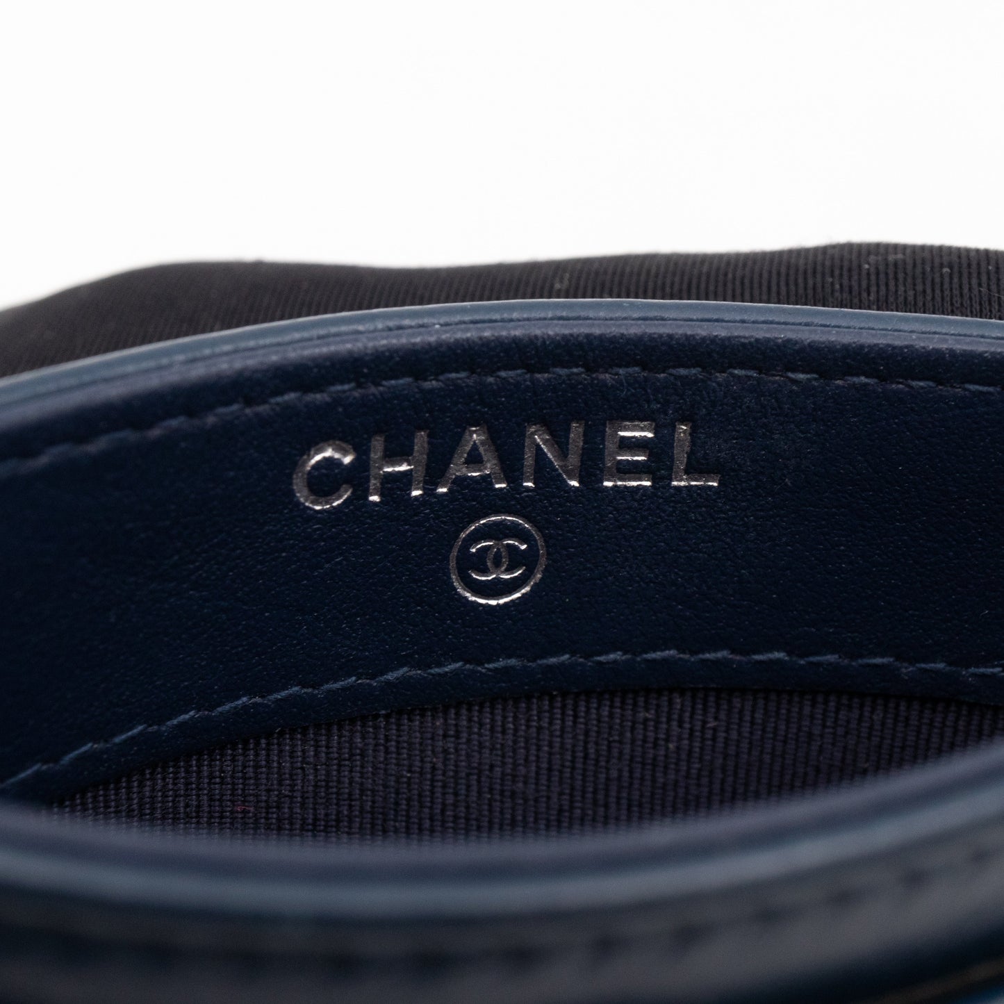 Gabrielle  Holder Blue Leather