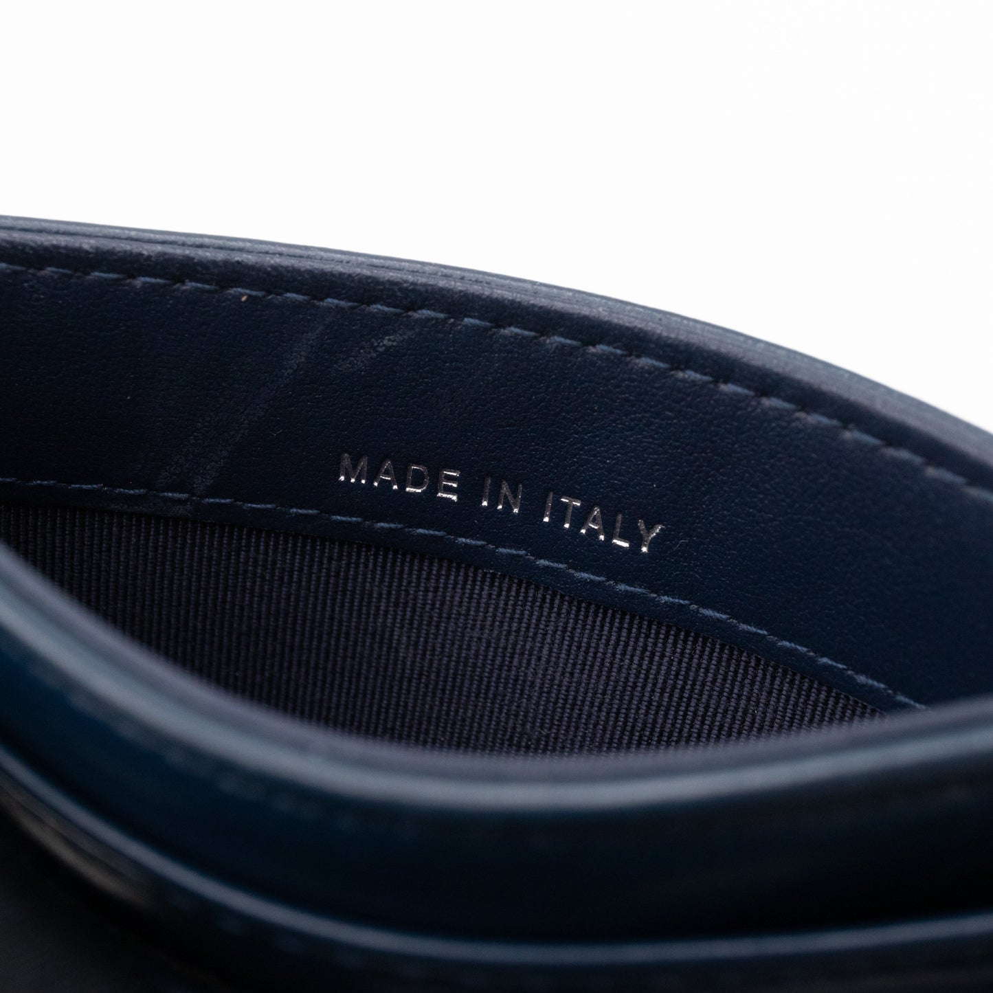 Gabrielle  Holder Blue Leather