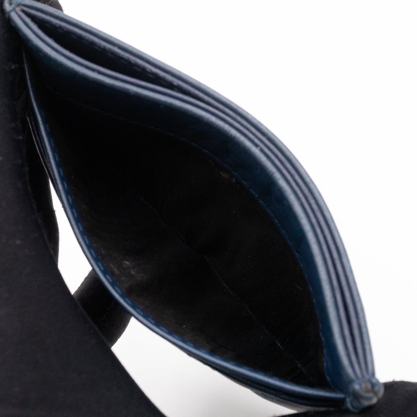 Gabrielle  Holder Blue Leather