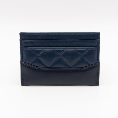 Gabrielle Card Holder Blue Leather