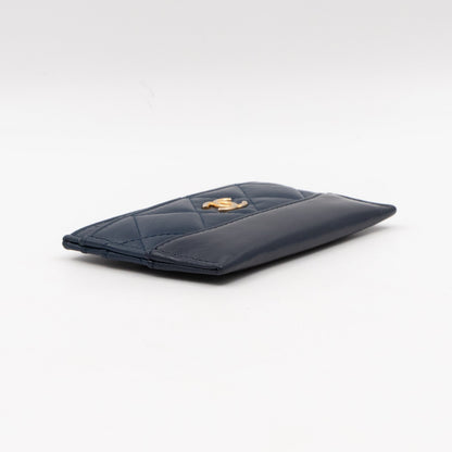 Gabrielle  Holder Blue Leather