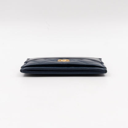 Gabrielle  Holder Blue Leather