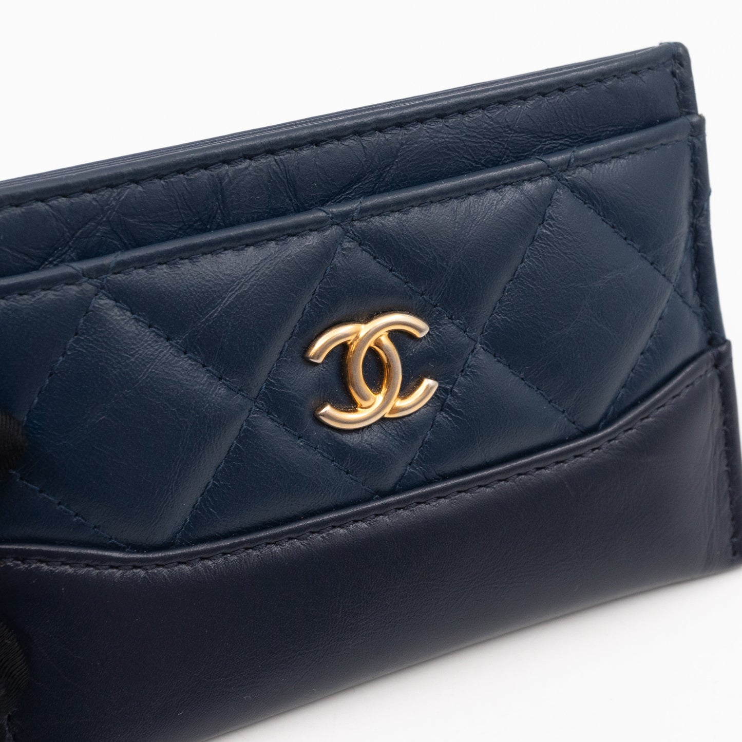 Gabrielle  Holder Blue Leather