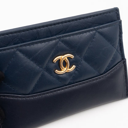 Gabrielle  Holder Blue Leather