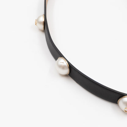 CC Pearls Belt Leather
