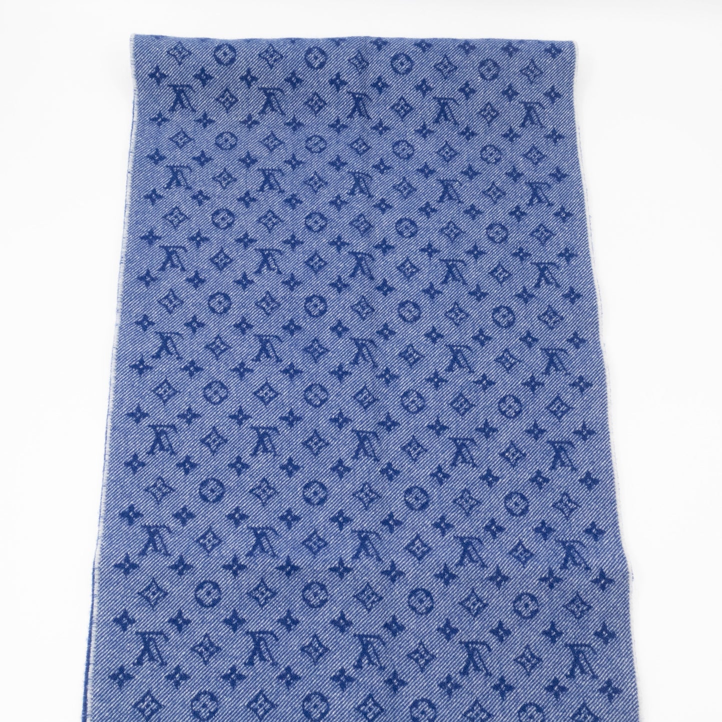 Louis-vuitton Denimbellished City Scarf Blue