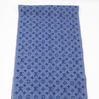 Louis-vuitton Denimbellished City Scarf Blue