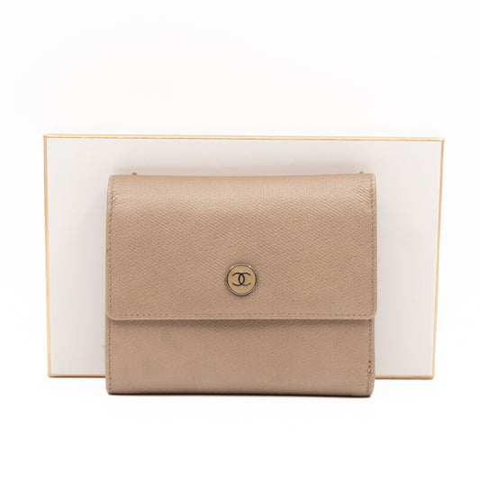 CC Trifold Wallet Champagne