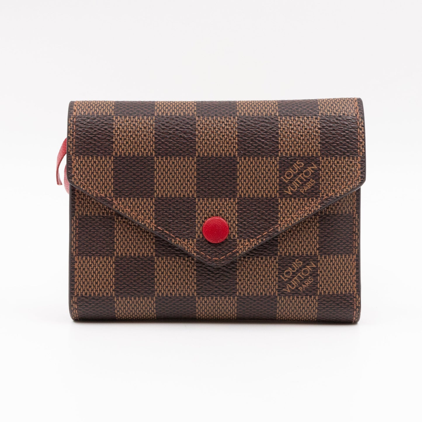 Victorine Wallet Damier Ebene Fuchsia