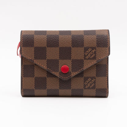 Victorine Wallet Damier Ebene Fuchsia