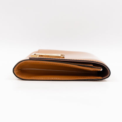 Louis-vuitton Louise Clutch Beige Vernis Gold