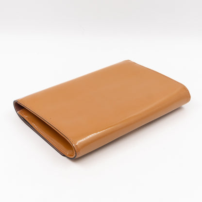 Louis-vuitton Louise Clutch Beige Vernis Gold
