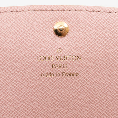 Louis-vuitton Emilie Wallet Damier Azur Rose Ballerine