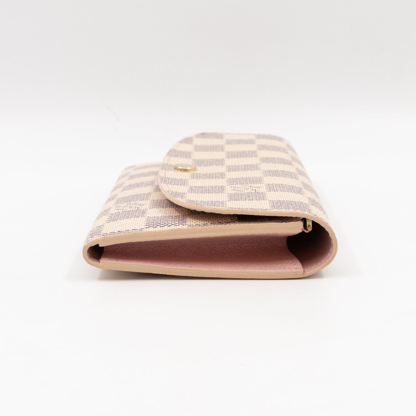 Louis-vuitton Emilie Wallet Damier Azur Rose Ballerine