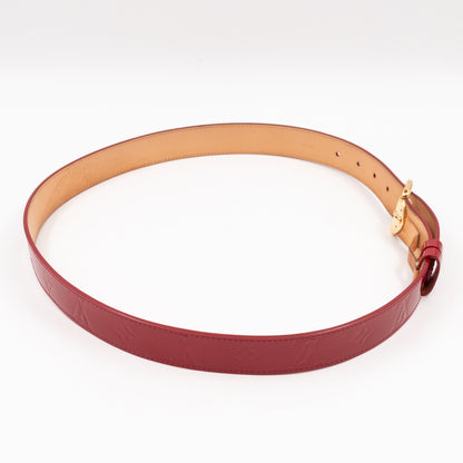 Louis-vuitton Ceinture Belt Red Vernis 90/36