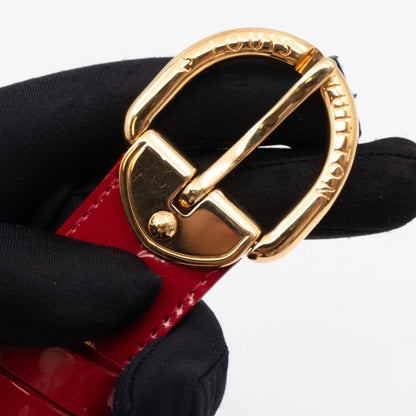 Louis-vuitton Ceinture Belt Red Vernis 90/36