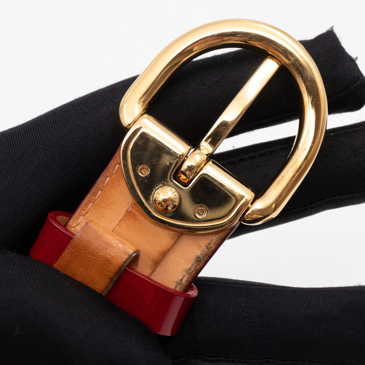 Louis-vuitton Ceinture Belt Red Vernis 90/36