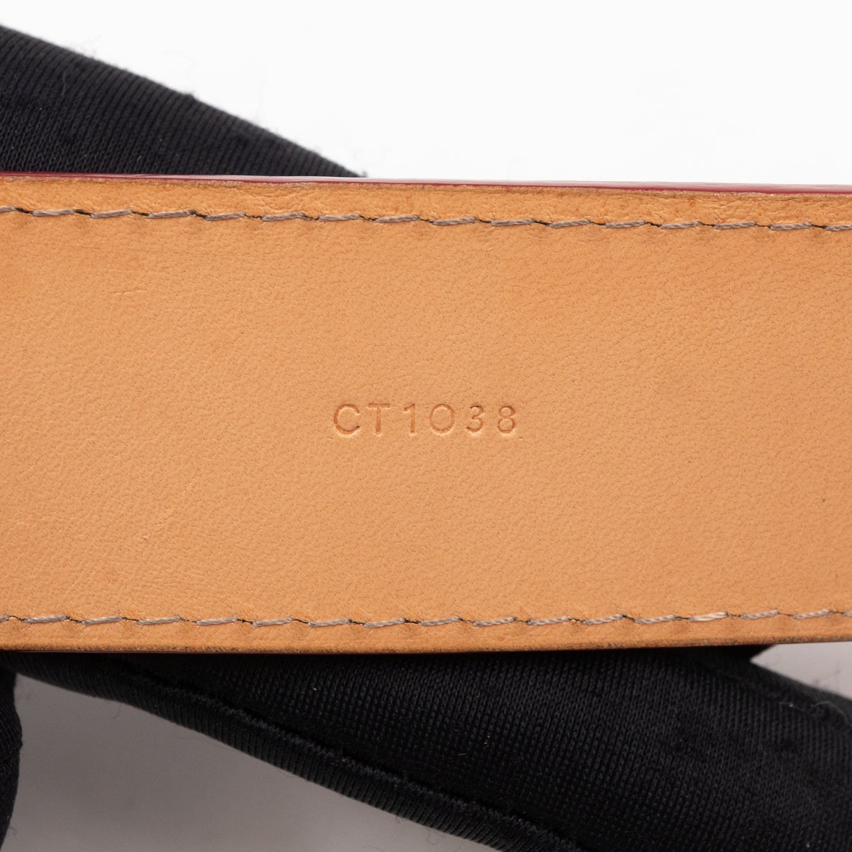 Louis-vuitton Ceinture Belt Red Vernis 90/36