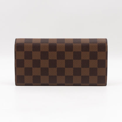 Emilie Wallet Damier Ebene Rose Ballerine