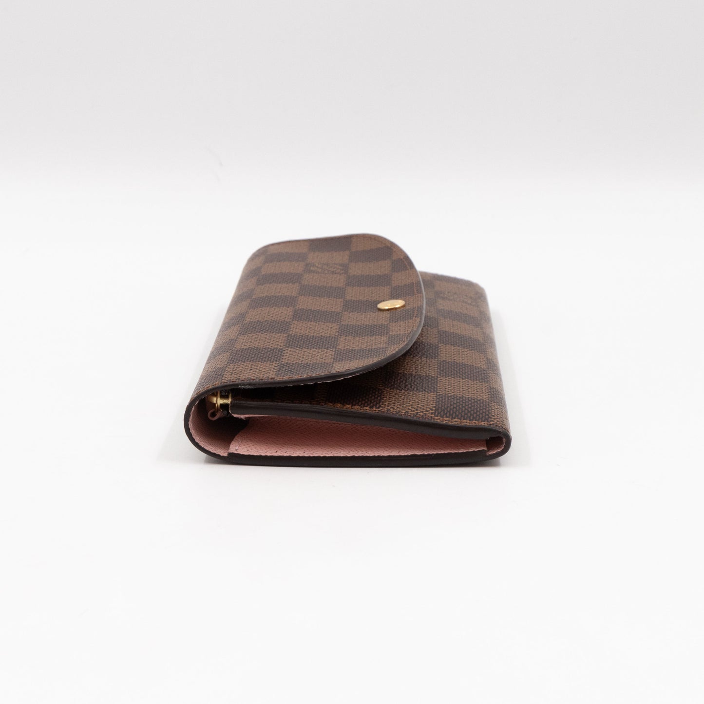 Emilie Wallet Damier Ebene Rose Ballerine