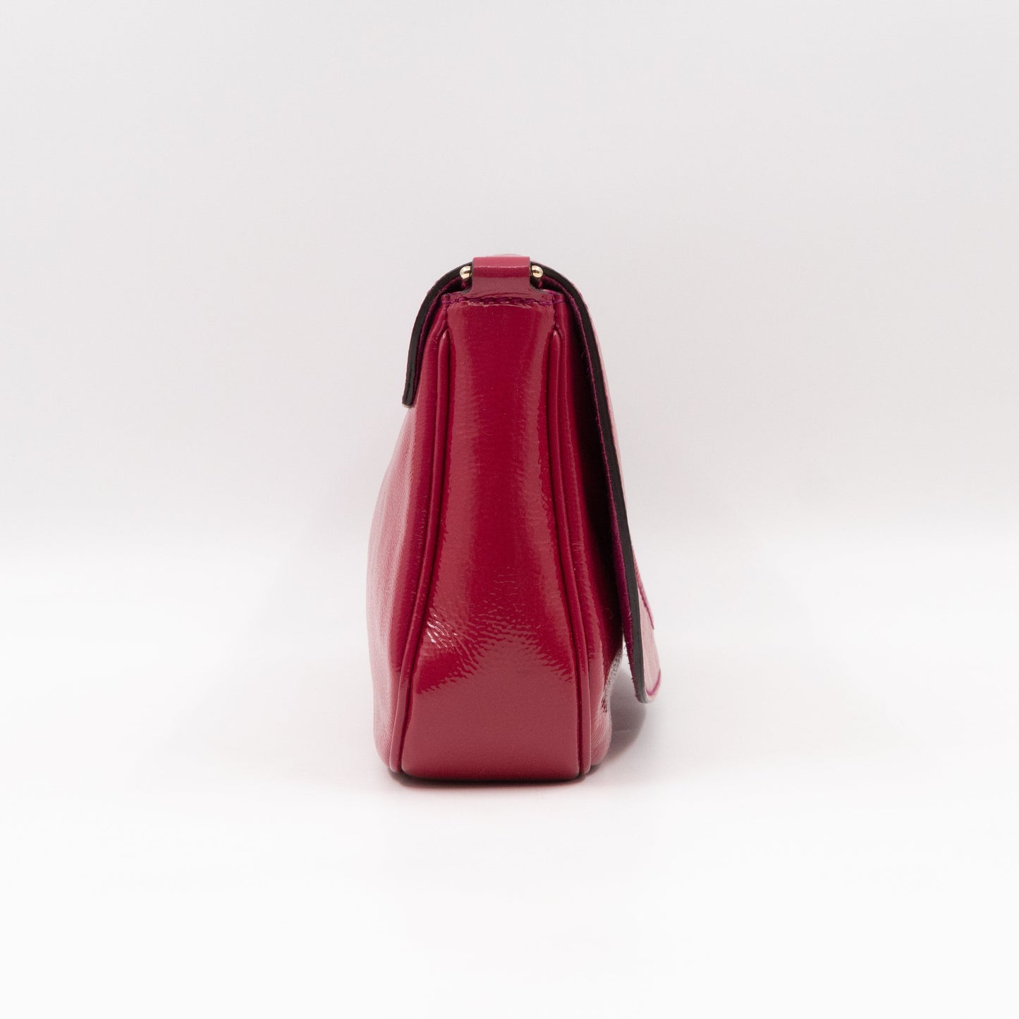 Soho Medium Flap Chain Bag Fuchsia Patent Leather