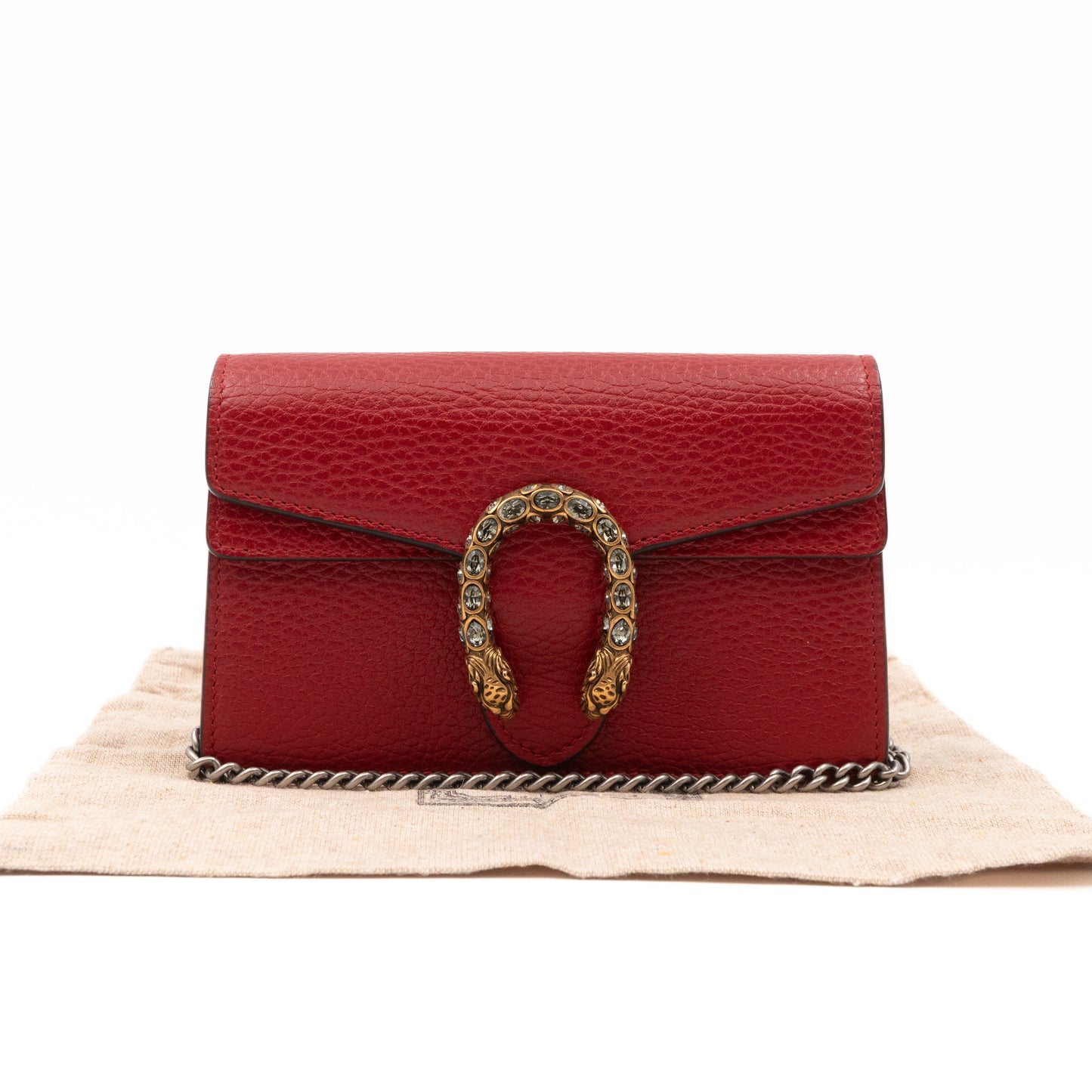 Dionysus Super Mini Red Leather