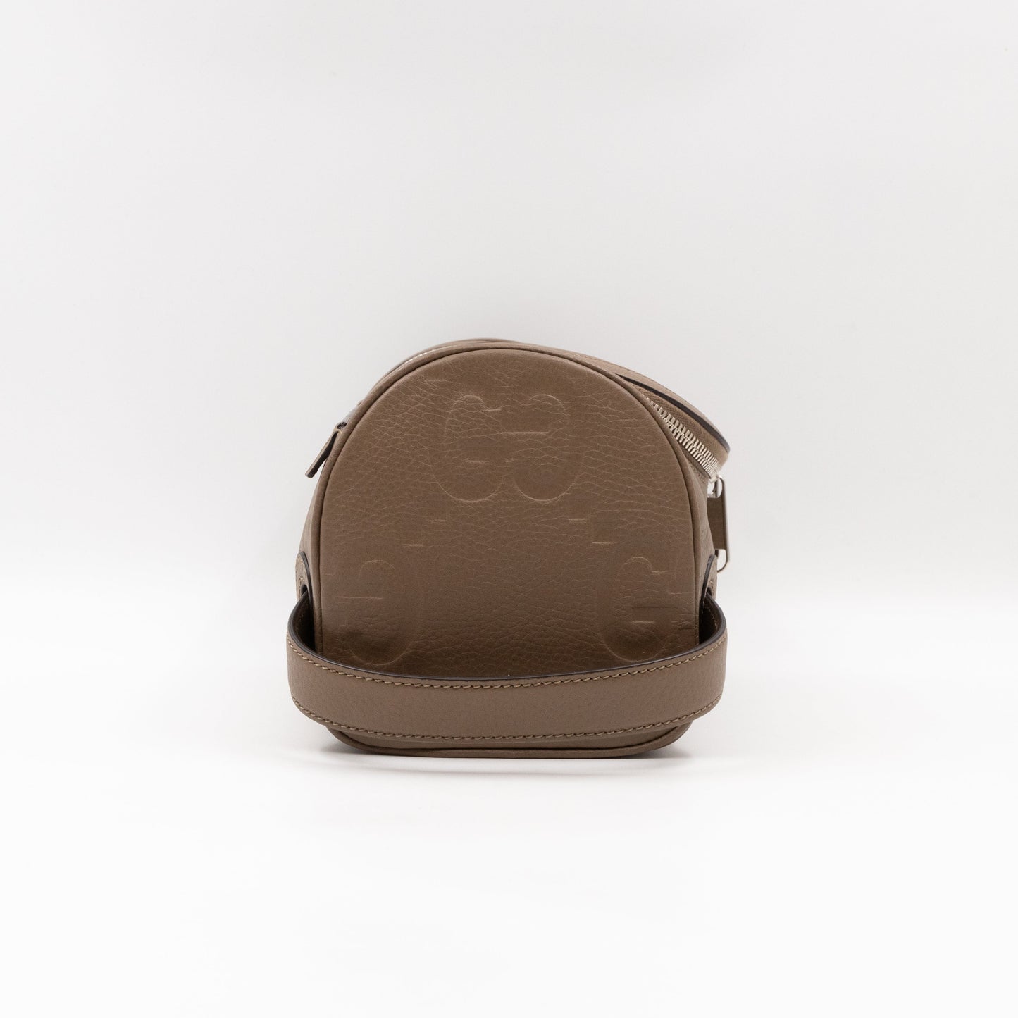 Toiletry Case Small Jumbo GG Embossed Good Taupe
