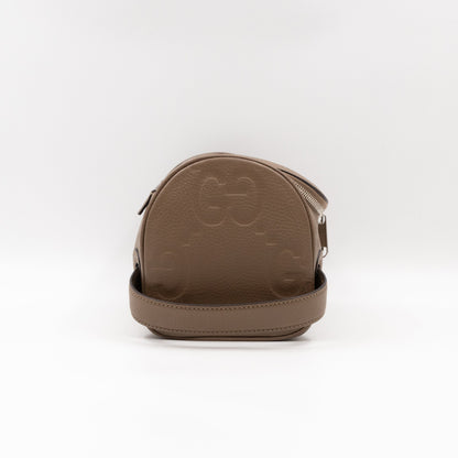 Toiletry Case Small Jumbo GG Embossed Good Taupe