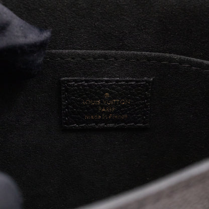 Louis-vuitton Petit Sac Plat Black Monogram Empreinte Leather