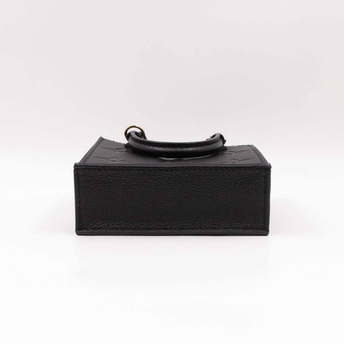 Louis-vuitton Petit Sac Plat Black Monogram Empreinte Leather