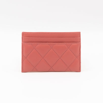 Chanel 19  Holder Pink Leather