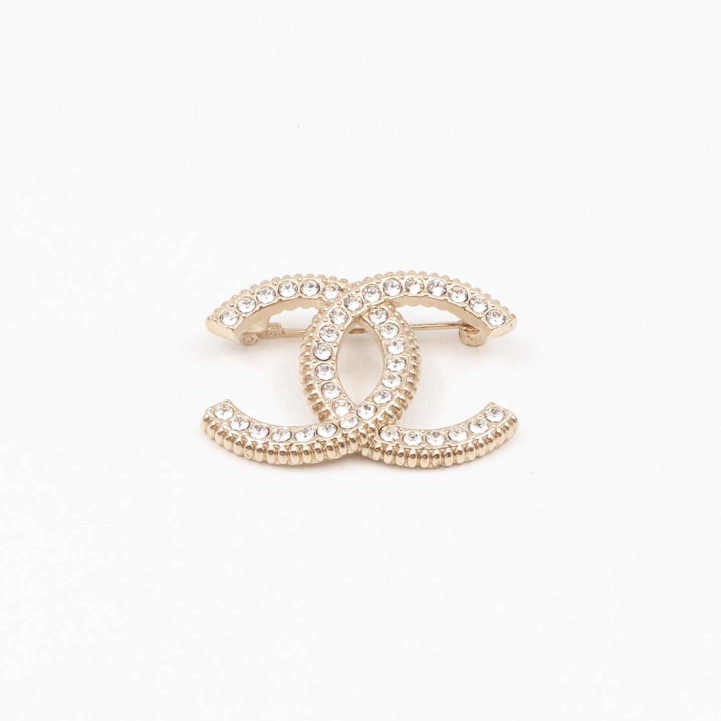CC Crystal Brooch Light Gold