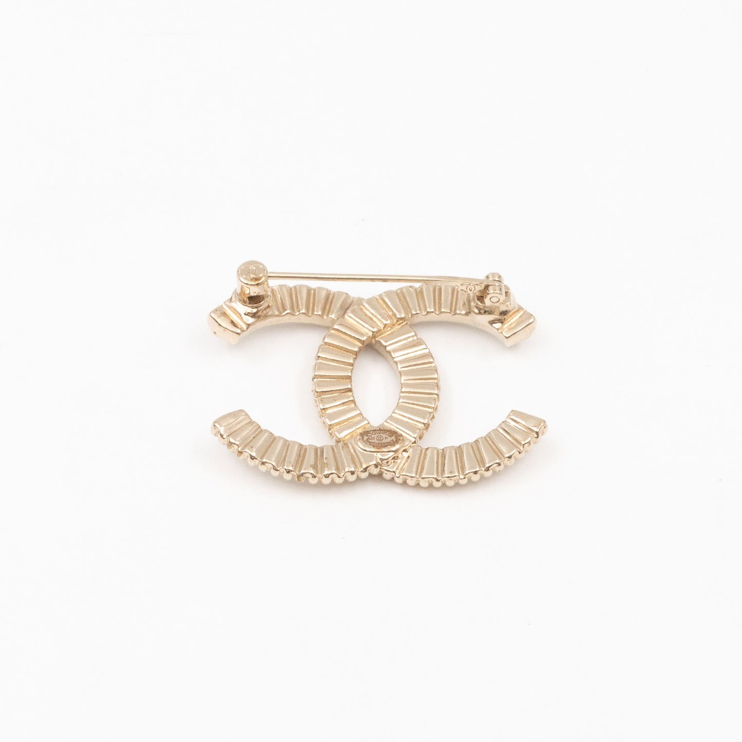 CC Crystal Brooch Light Gold