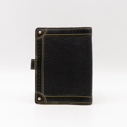 Small Agenda Cover Black Suhali Leather