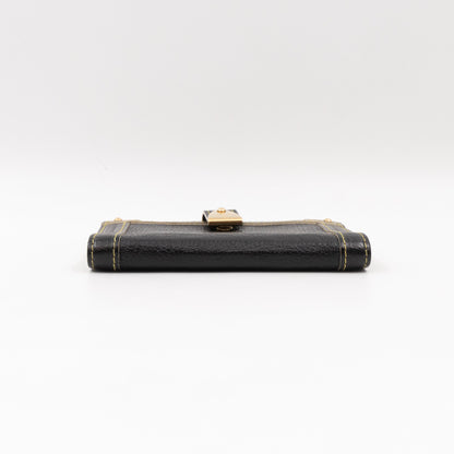 Small Agenda Cover Black Suhali Leather