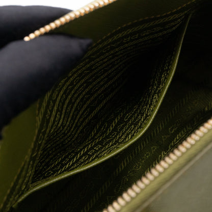 Promenade Small Green Saffiano Leather