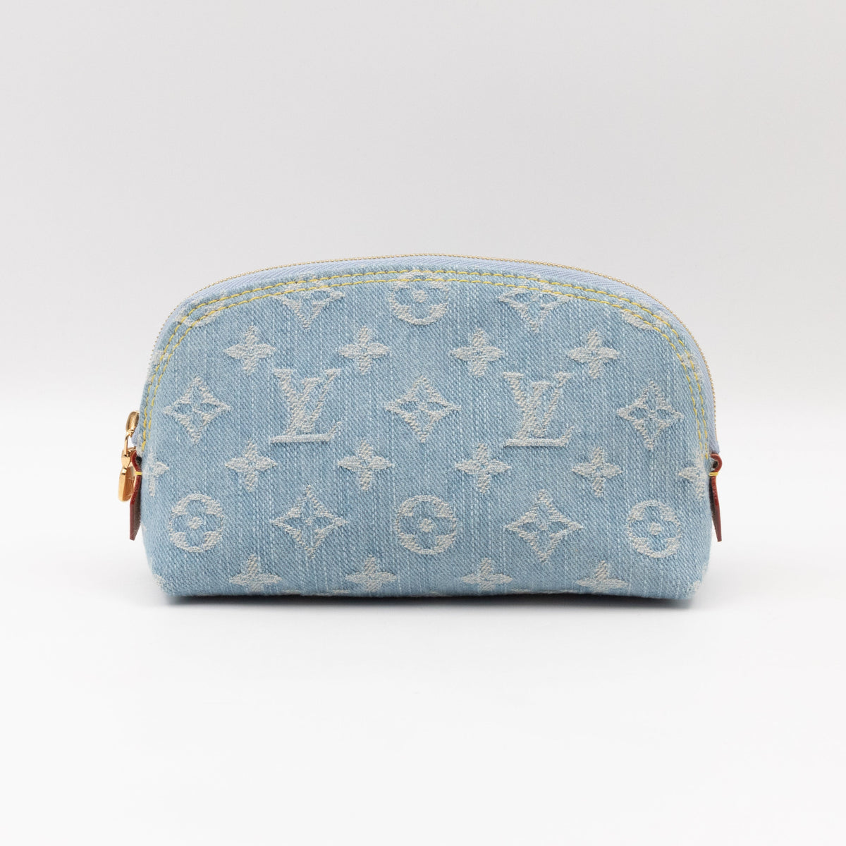 Louis-vuitton Cosmetic Pouch PM Monogram Sky Blue Denim