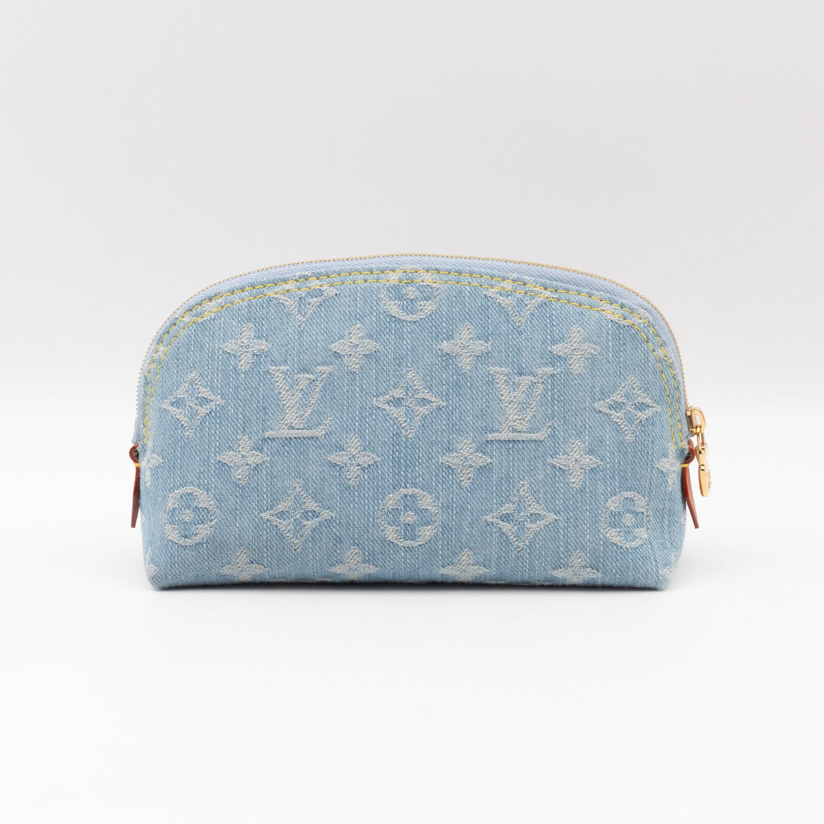 Louis-vuitton Cosmetic Pouch PM Monogram Sky Blue Denim