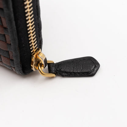 Madras Zip Around Wallet Brown