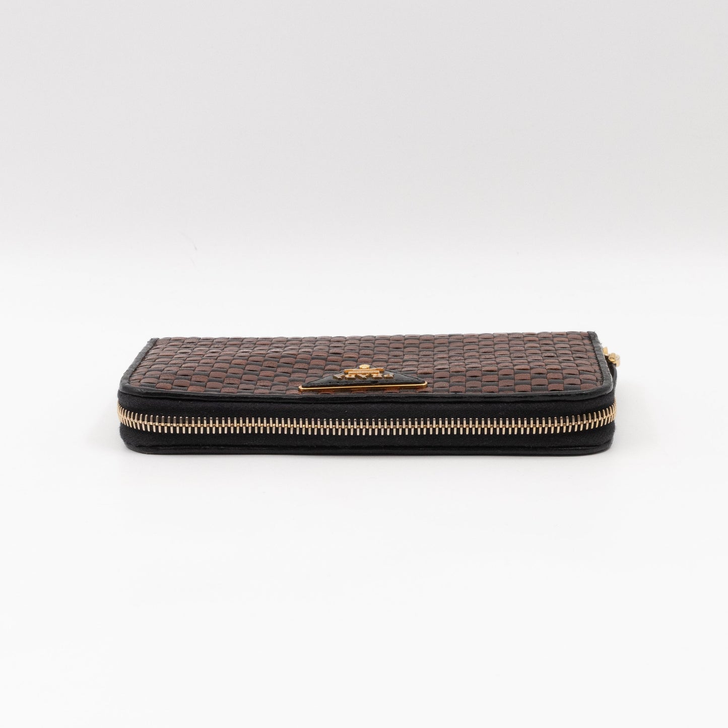 Madras Zip Around Wallet Brown
