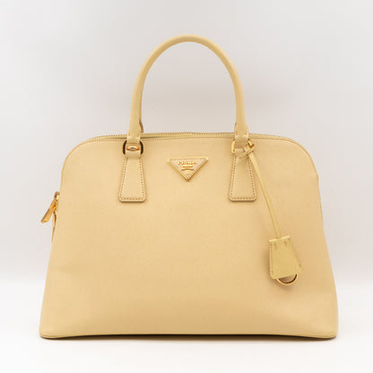 Promenade Large Yellow Saffiano Leather