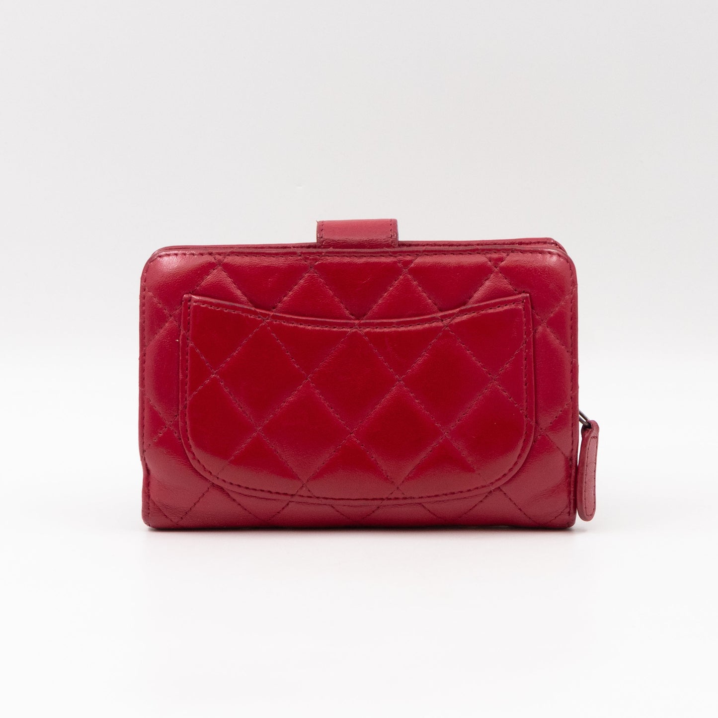 French Wallet Red Leather