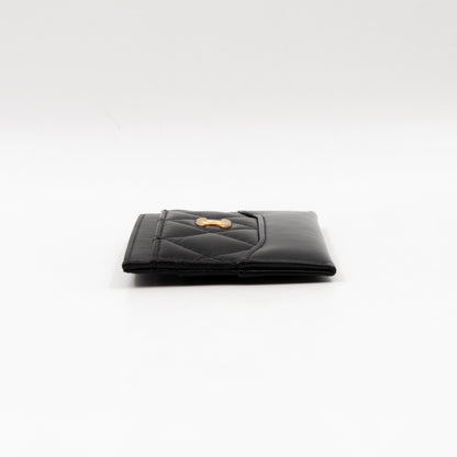 Gabrielle Card Holder Black Leather