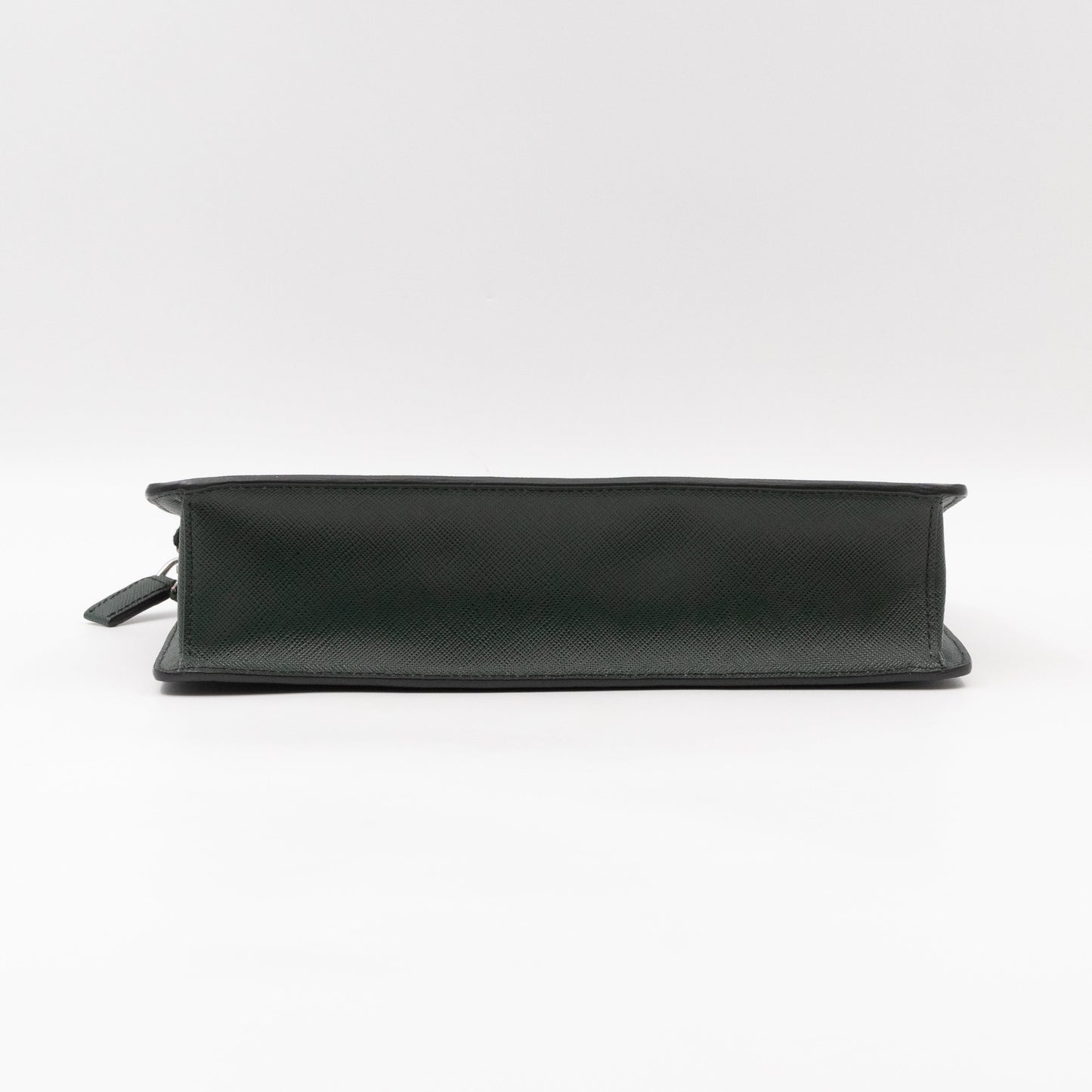 Porter Clutch Green Saffiano