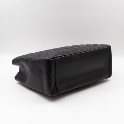 GST Grand Shopping Tote Black Caviar Gold