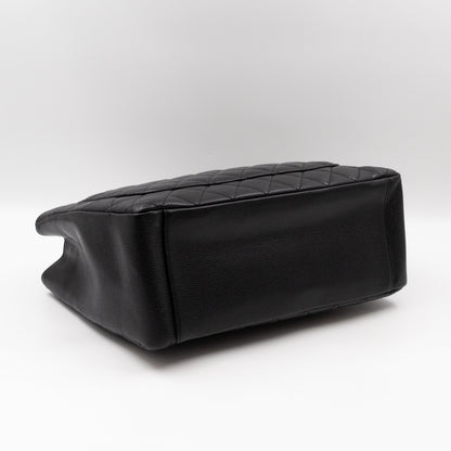 GST Grand Shopping Tote Black Caviar Gold