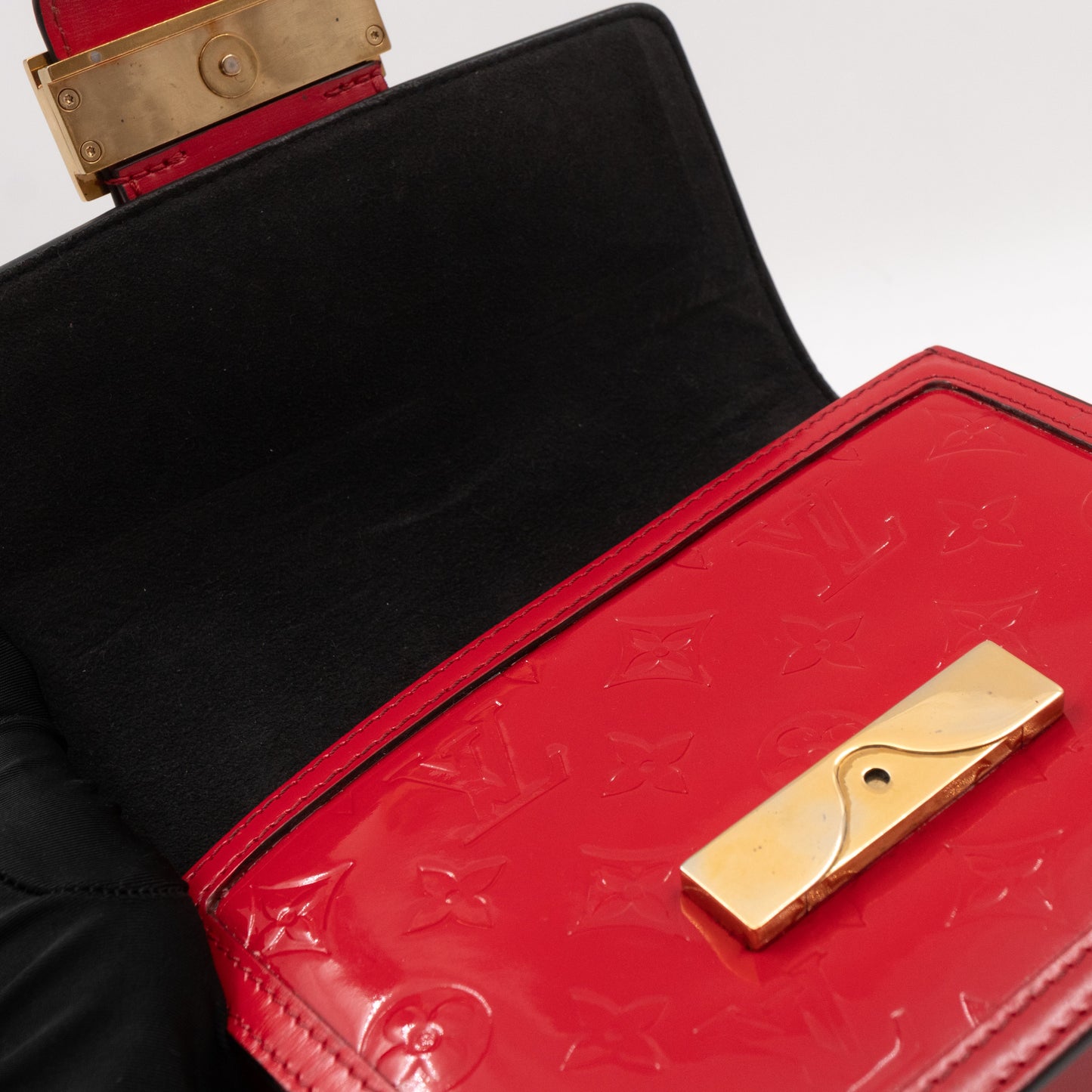 Louis-vuitton Dauphine Mini Red Monogram Vernis