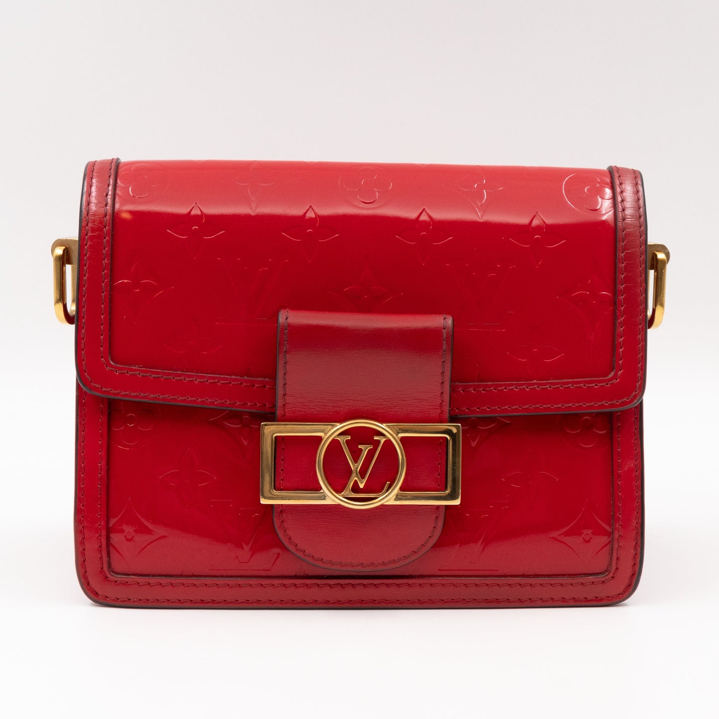 Louis-vuitton Dauphine Mini Red Monogram Vernis