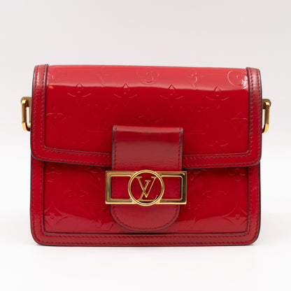Louis-vuitton Dauphine Mini Red Monogram Vernis