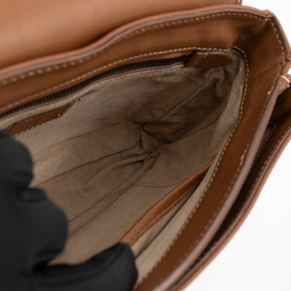 Sound Crossbody Bag Brown Leather